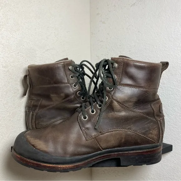 Ugg hamric brown leather waterproof boots