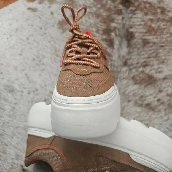 UGG Marin Mega Lace Heritage Braid Women's Shoes in Brown Size 8 NEW