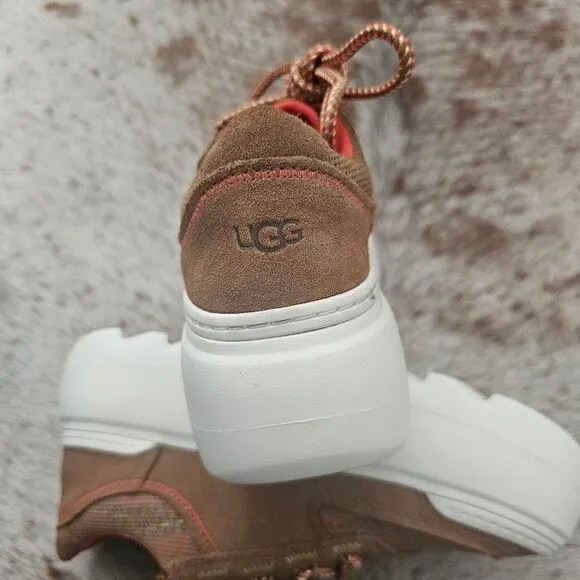 UGG Marin Mega Lace Heritage Braid Women's Shoes in Brown Size 8 NEW