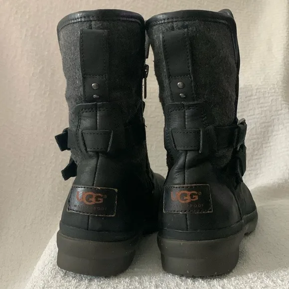 UGG Simmens Black Waterproof Boots