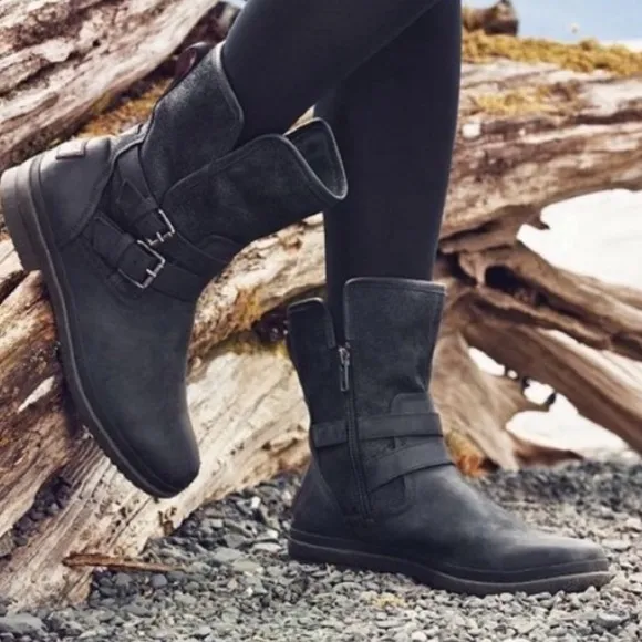 UGG Simmens Black Waterproof Boots