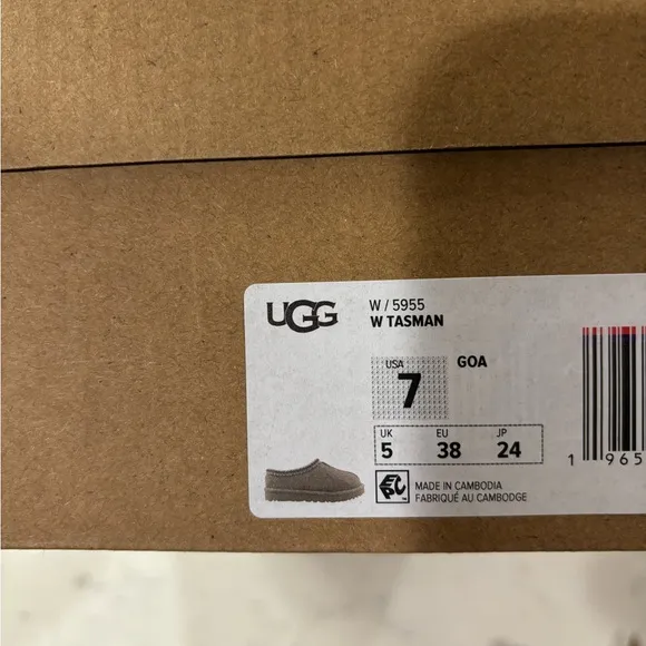 Ugg Tasman Slipper Goat NWT Women Size 6-11 authentic RARE NIB Shoes
