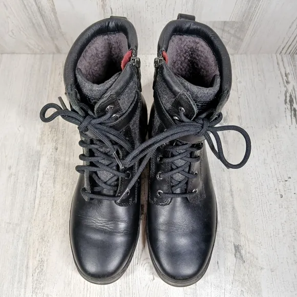 UGG® Women's Kesey Black Lace Up Waterproof Boots #969