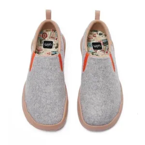 UIN Men's Walking Shoes Slip On Lightweight Comfort  (Cuenca Light Grey Wool )