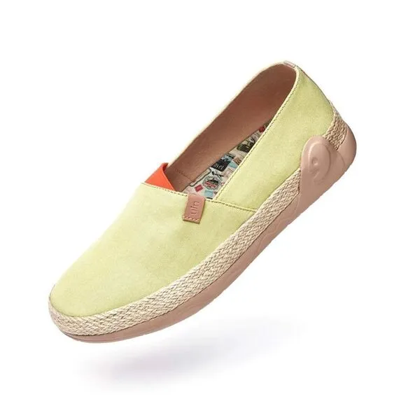 UIN Women's Espadrilles Walking Casual Shoes (Marbella Pale Green)New No Box