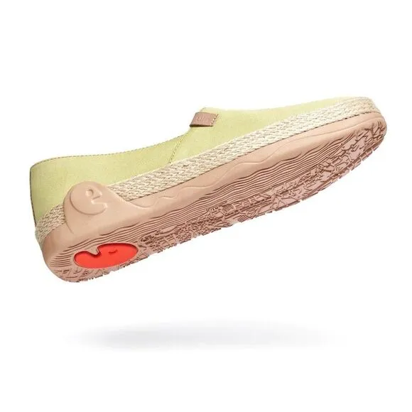 UIN Women's Espadrilles Walking Casual Shoes (Marbella Pale Green)New No Box