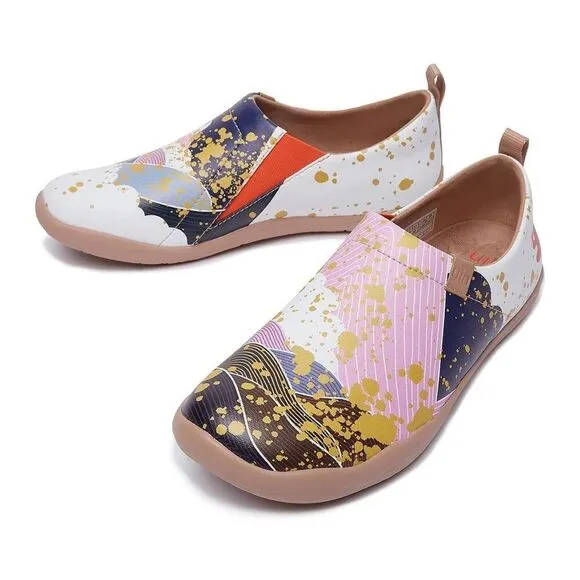 UIN Women's Walking Shoes Microfiber Casual Comfort shoe(Misty Mountains)No Box