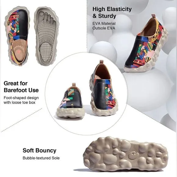 UIN Women's Travel Walking Shoes Casual Lightweight Sneaker (Modern Symphony)