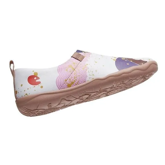 UIN Women's Walking Shoes Microfiber Casual Comfort Sneaker (Misty Mountains)