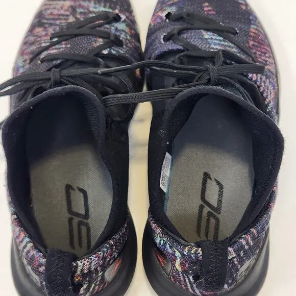 Under Armour Curry 5 Youth Basketball Shoe Athletic Sneakers Size 3Y Black Pink
