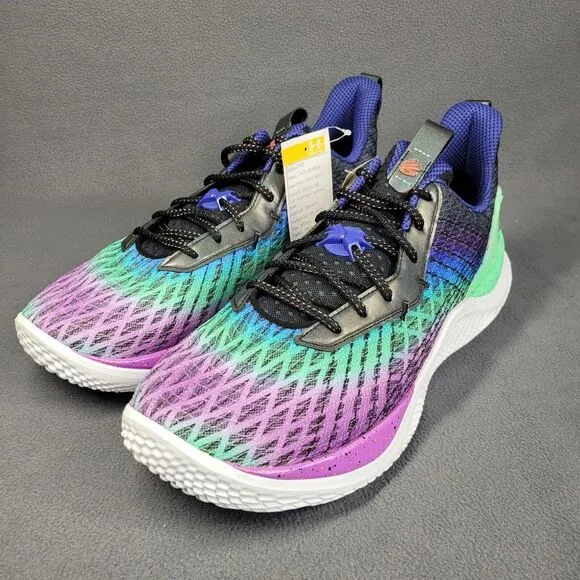Under Armour Curry Flow 10 Low Basketball Shoes Mens 16‎ Northern Lights Purple