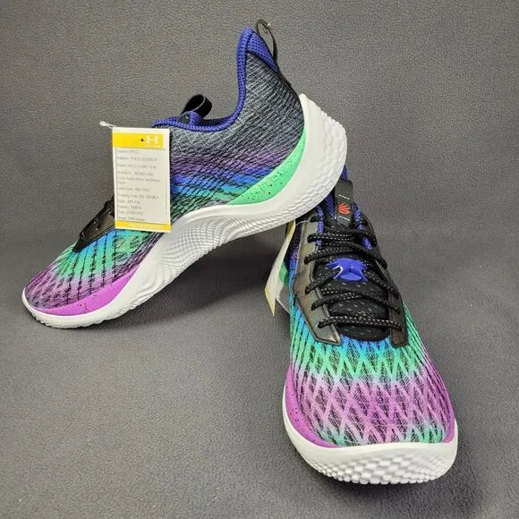 Under Armour Curry Flow 10 Low Basketball Shoes Mens 16‎ Northern Lights Purple