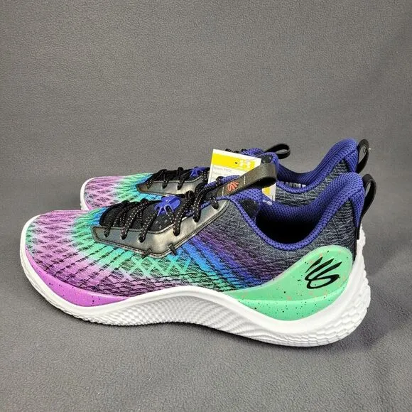Under Armour Curry Flow 10 Low Basketball Shoes Mens 16‎ Northern Lights Purple