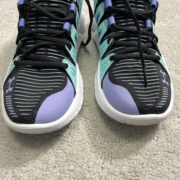 Under Armour Flow Breakthru 4 SOS Shoes Women Sports Blue Black 8 3026833-300