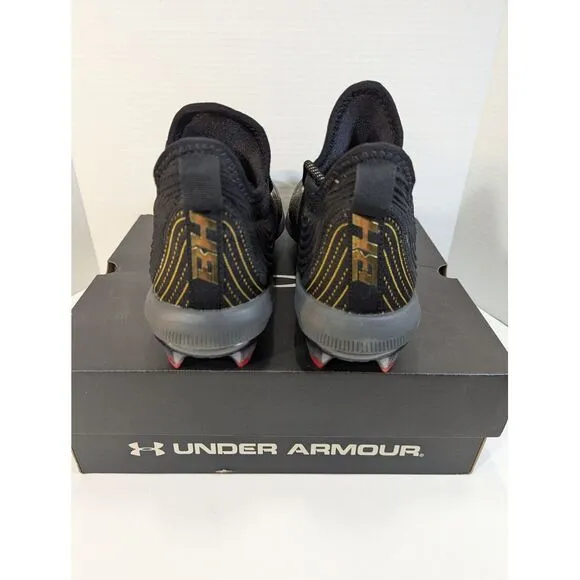 Under Armour UA Harper 4‎ Low ST Baseball Cleats 3023333-004 Black Men's Size 9