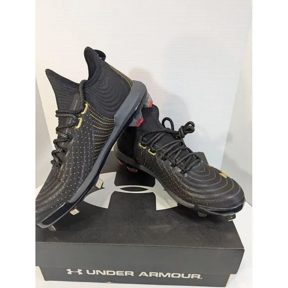 Under Armour UA Harper 4‎ Low ST Baseball Cleats 3023333-004 Black Men's Size 9