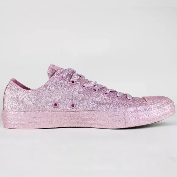 Unisex Converse All Star Low Top Fashionable Lifestyle Sneakers Shimmering Pink