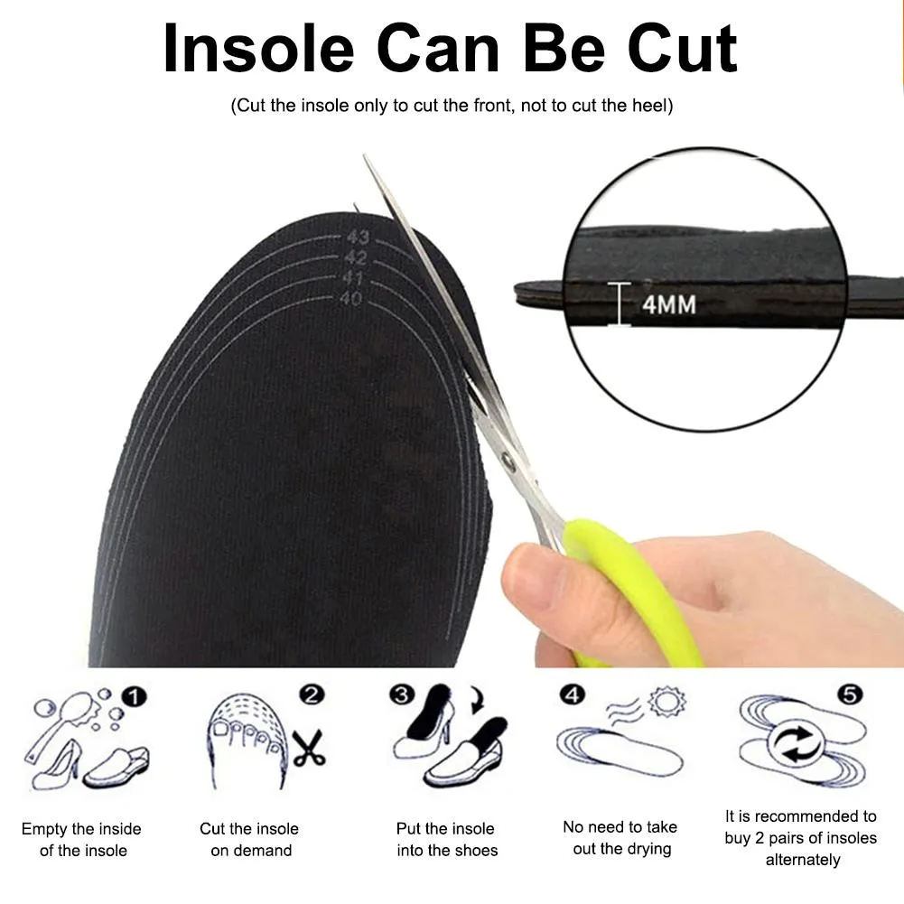 Unisex Winter Warmer Foot USB Charging Electric Heated Insoles For Shoes Heating Insole Boots Cuttable Rechargeable Heater Pads