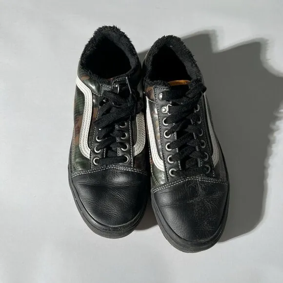 Vans All Weather Old Skool MTE Shoes Camo Black Size 8.5