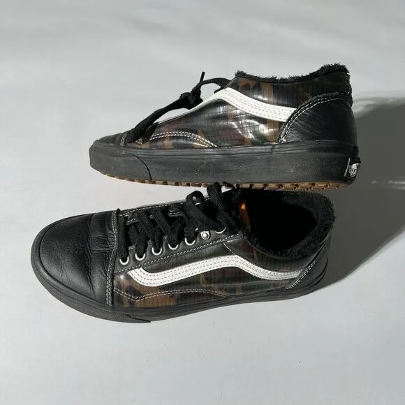 Vans All Weather Old Skool MTE Shoes Camo Black Size 8.5