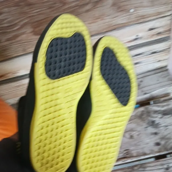 Vans Black and Yellow Sneakers with Neon Accents