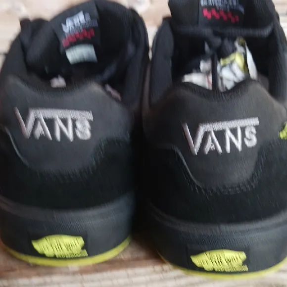 Vans Black and Yellow Sneakers with Neon Accents