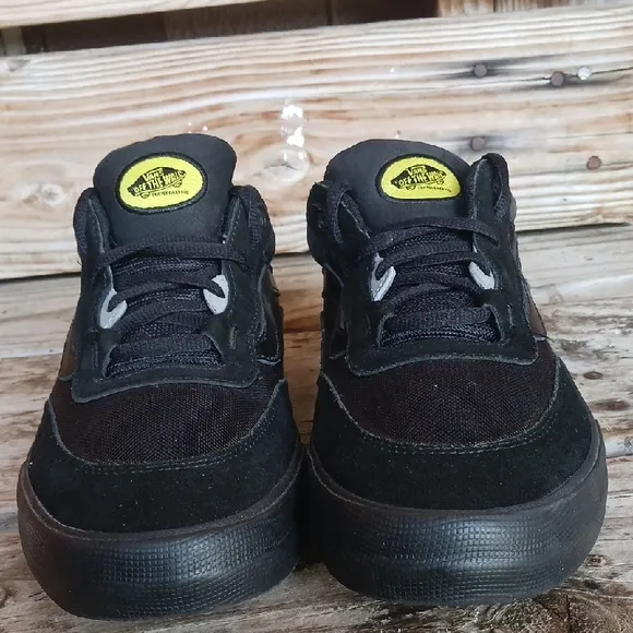 Vans Black and Yellow Sneakers with Neon Accents