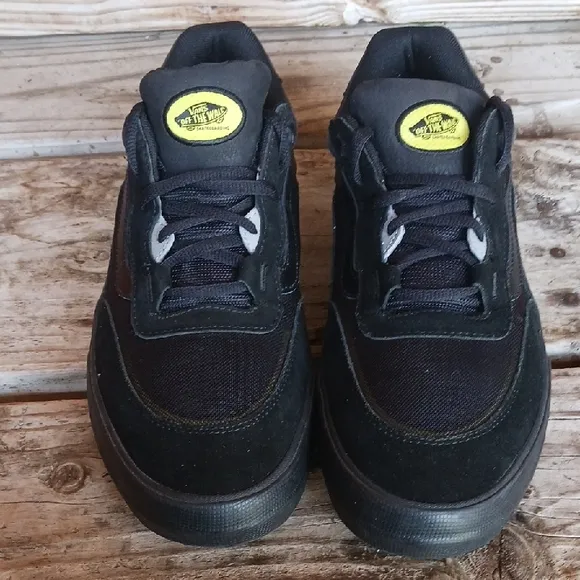 Vans Black and Yellow Sneakers with Neon Accents