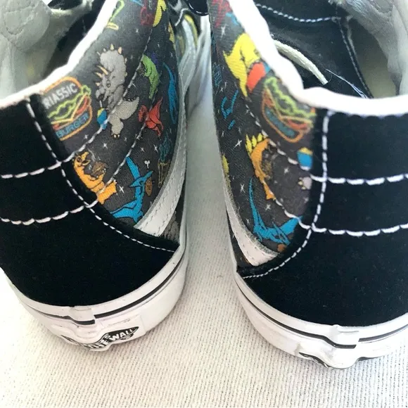 VANS KIDS SKB-MID REISSUED V GLOW SHOES BLACK MULTI SIZE 3
