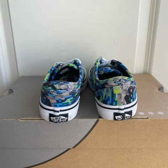 Vans Lo White/Multicolor Kids Sneakers Shoes- SZ 1 Y