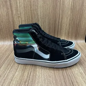 Vans Men's Comfycush Sk8-Hi Formula 66 Black White Racing shoes Size 9.5