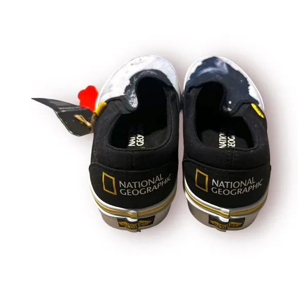 VANS National Geographic Slip On Sneaker, New w/o Box,‎ Men's 8, Women's 9.5