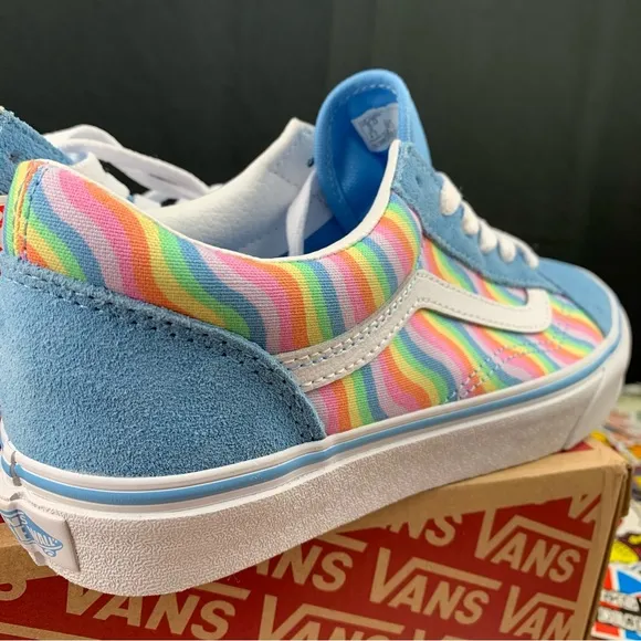 Vans Old Skool Wavy Rainbow Womens Various Sizes