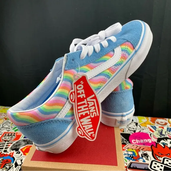 Vans Old Skool Wavy Rainbow Womens Various Sizes