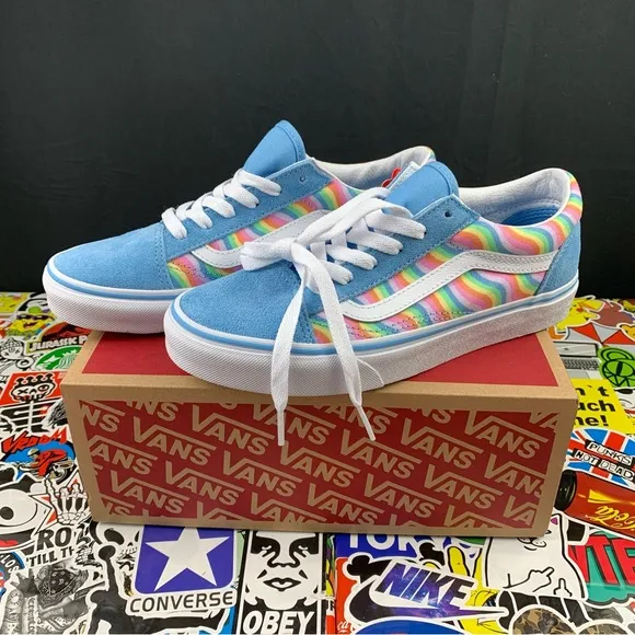 Vans Old Skool Wavy Rainbow Womens Various Sizes