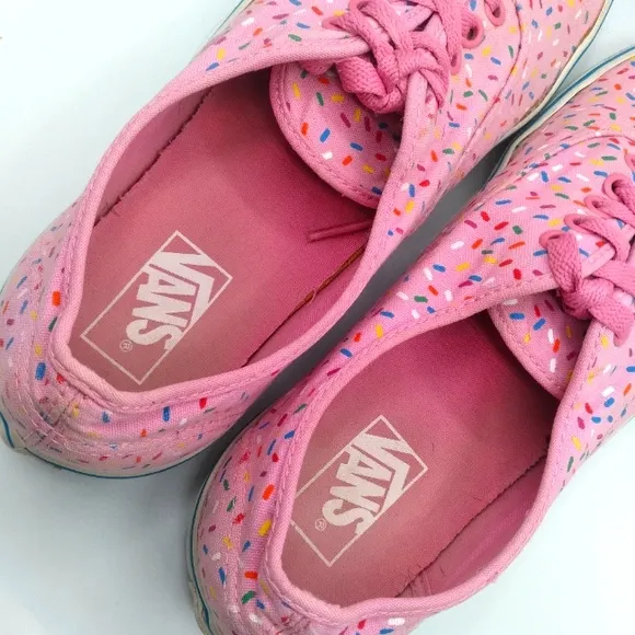 Vans RARE Pink Frosted Donut Sprinkle Sneakers