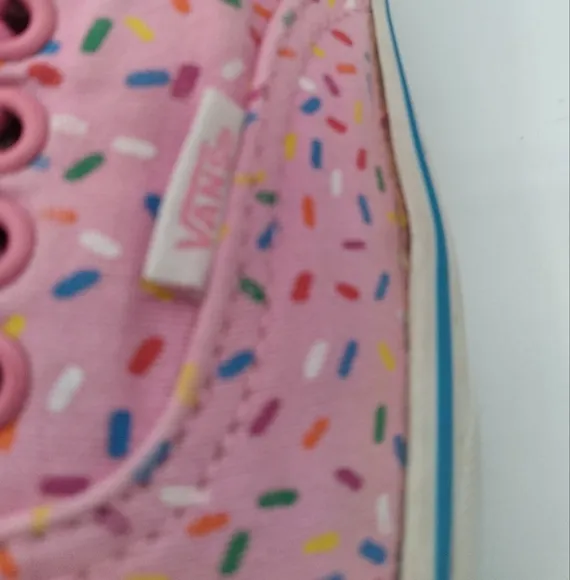 Vans RARE Pink Frosted Donut Sprinkle Sneakers