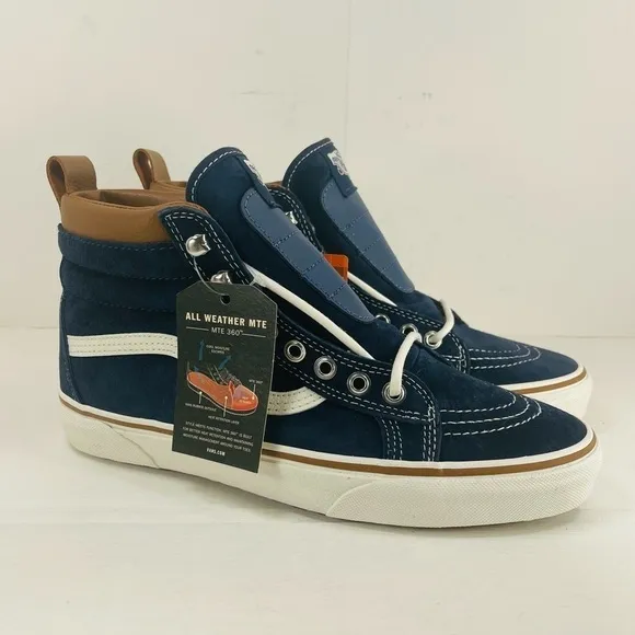 VANS Sk8-Hi All Weather MTE Dark Blue Women Size 10