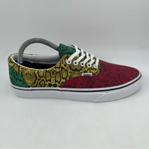 Vans Unisex Multicolor Python Red, Yellow, Green Lace-Up Sneakers-M/9 | W/10.5