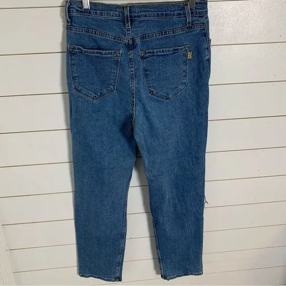 Vibrant MIU Destroyed distressed boyfriend denim jeans waist 30 size 13