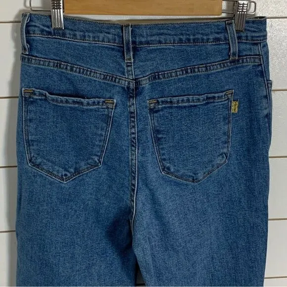 Vibrant MIU Destroyed distressed boyfriend denim jeans waist 30 size 13