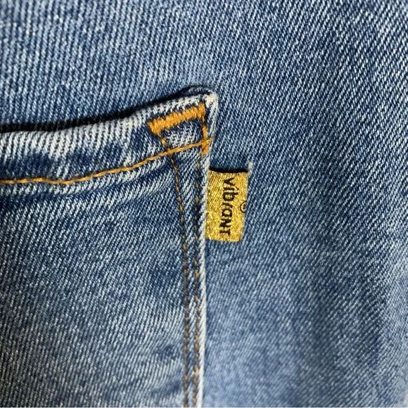 Vibrant MIU Destroyed distressed boyfriend denim jeans waist 30 size 13