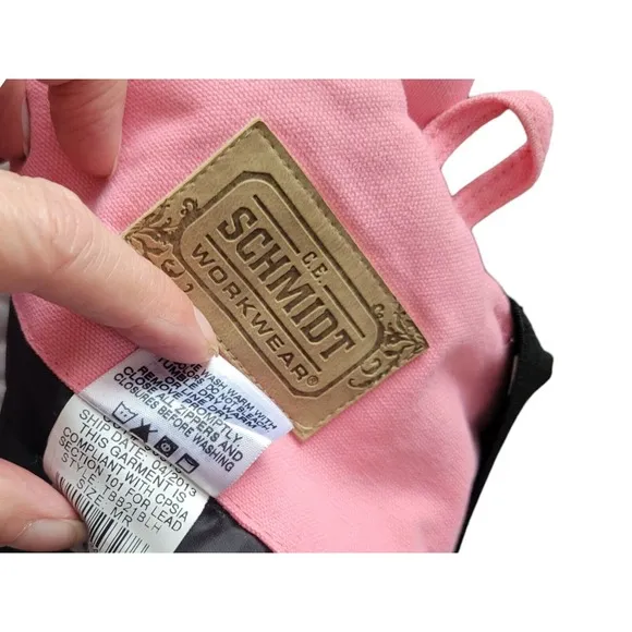 Vintage‎ Schmidt Pink Cotton Canvas Overalls Youth 10-12 Workwear