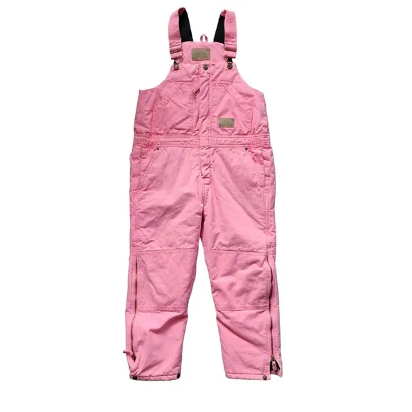 Vintage‎ Schmidt Pink Cotton Canvas Overalls Youth 10-12 Workwear