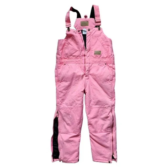 Vintage‎ Schmidt Pink Cotton Canvas Overalls Youth 10-12 Workwear