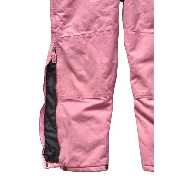 Vintage‎ Schmidt Pink Cotton Canvas Overalls Youth 10-12 Workwear