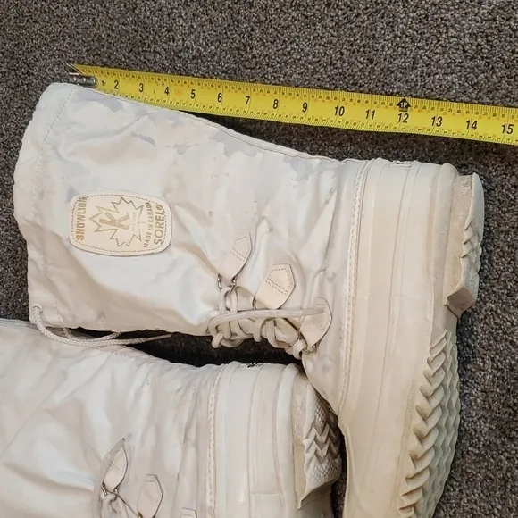Vintage Sorel Women Snowlion Tall Insulated Lined  Duck Boots Canada sz 8
