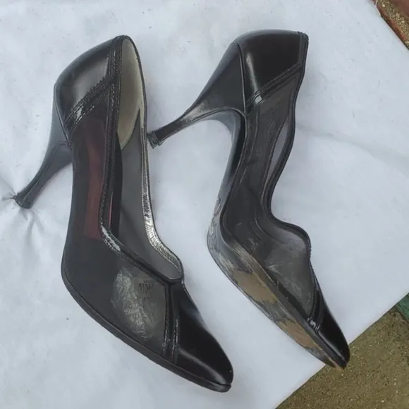 Vintage Susan Bennis‎ Edward's mesh stilettos 9.5