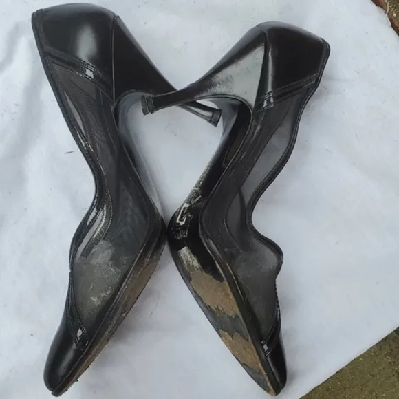 Vintage Susan Bennis‎ Edward's mesh stilettos 9.5