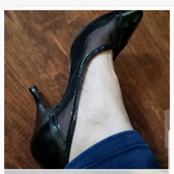 Vintage Susan Bennis‎ Edward's mesh stilettos 9.5